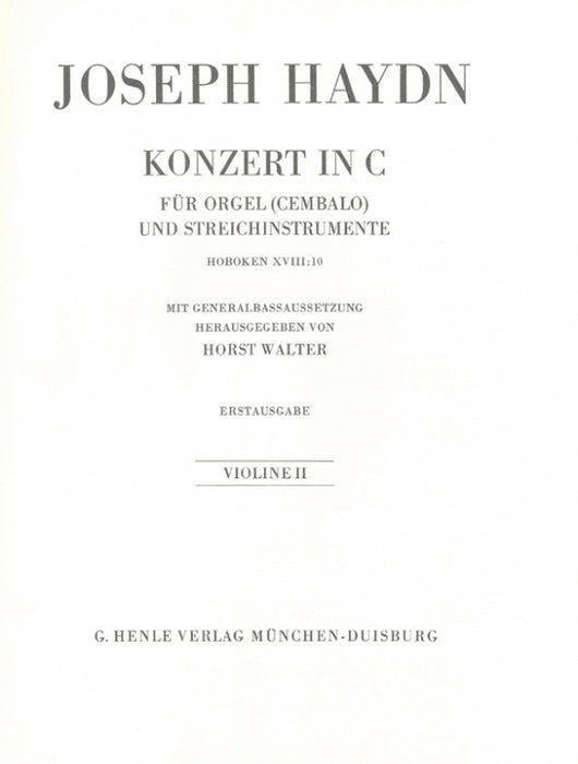 Haydn - Organ Concerto Hob.XVIII:10 - Violin 2