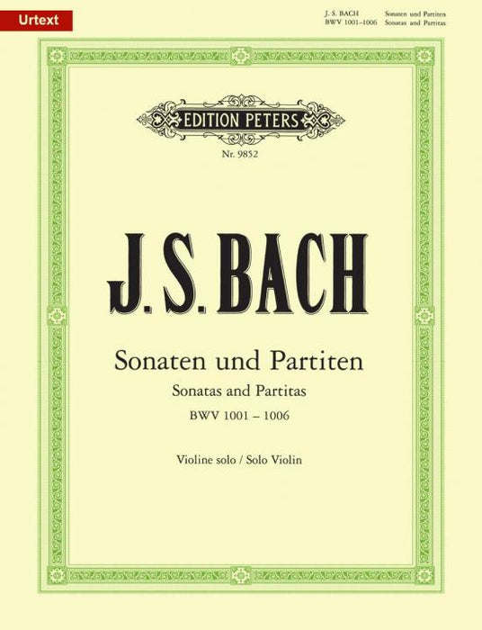 Bach - Sonatas & Partitas BWV1001-1006 - Violin edited by Rostal Peters EP9852