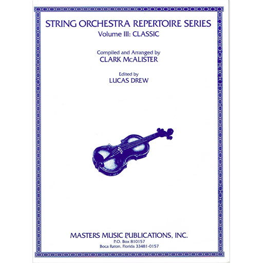 String Orchestra Repertoire Series Volume 3 Classical - Violin 1 Part M2279VLN1