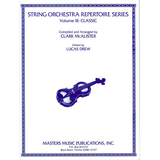 String Orchestra Repertoire Series Volume 3 Classical - Double Bass Part M2279DB