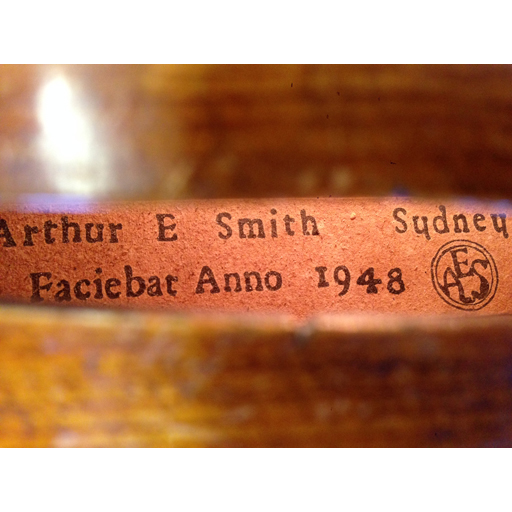 A.E. Smith Guarneri Model Violin 1948 Sydney Australia