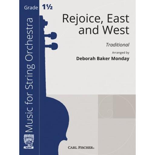 Monday - Rejoice East and West - - String Orchestra Grade 1.5 Score/Parts Fischer FAS115