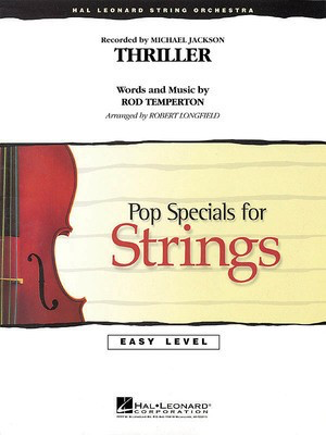 Thriller - Rod Temperton - Robert Longfield Hal Leonard Score/Parts