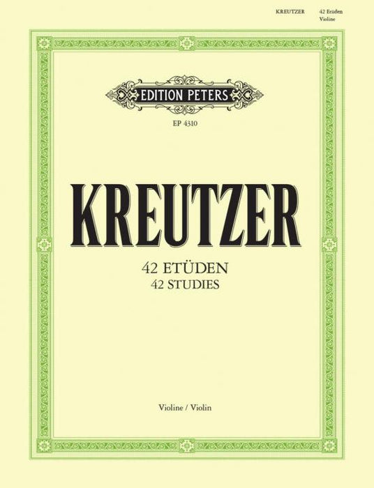 Kreutzer - 42 Etudes or Caprices - Violin Solo - Peters EP4310