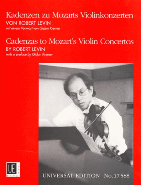 Cadenzas to Mozart's Violin Concertos - Violin edited by Levin Universal UE17588