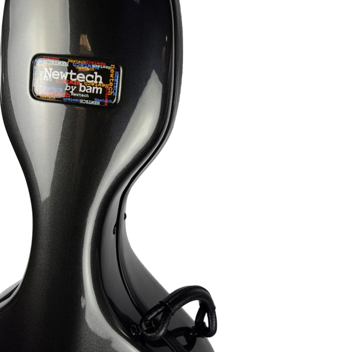 Cello Case - Bam Shadow Newtech with Wheels Black
