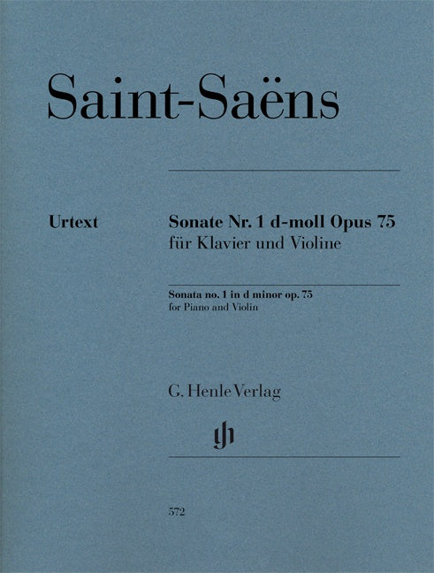 Saint-Saens - Sonata #1 in Dmin Op75 - Violin/Piano Accompaniment Henle HN572