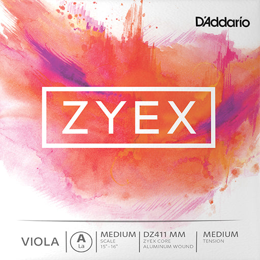 D'Addario Zyex Viola A String Medium 15-16"