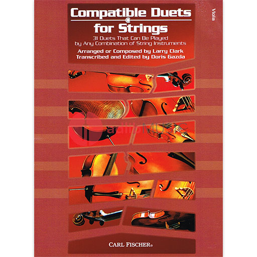 Compatible Duets for Strings - Viola Duet arranged by Clark/Gazda Fischer BF78