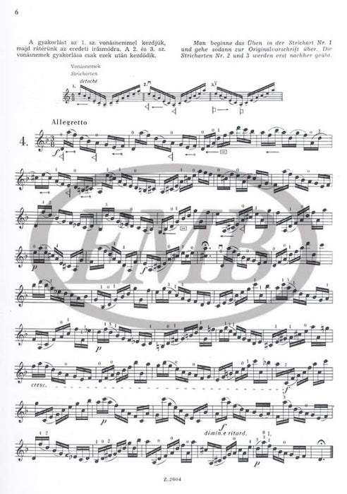Dont - Preliminary Studies Op37 to Etudes by Kreutzer & Rode - Violin Solo EMB Z2604