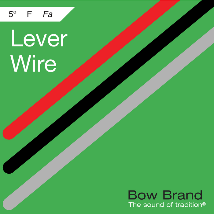 Bow Brand Wires: Tarnish Resistant - Lever Harp String, Octave 5 F
