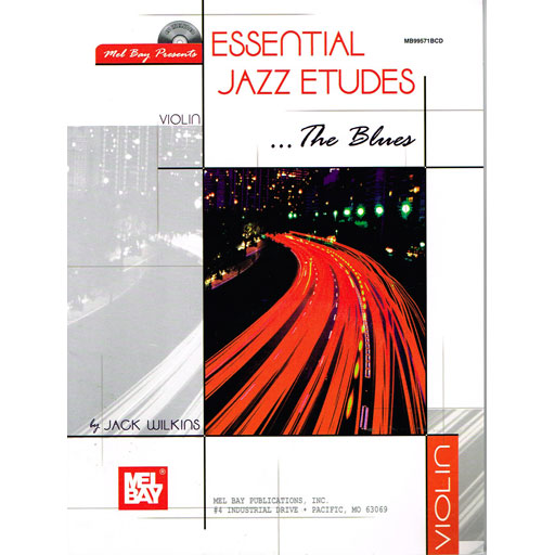 Essential Jazz Etudes Blues - Violin/CD Mel Bay 99571BCD