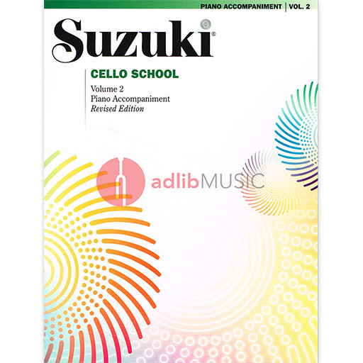 Suzuki Cello School Book/Volume 2 - Piano Accompaniment International Edition Summy Birchard 0482S