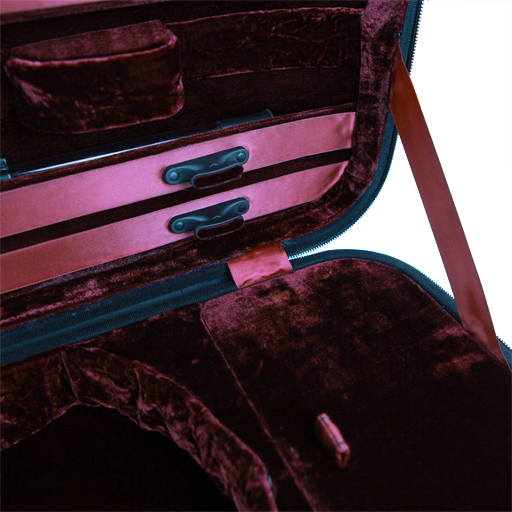 Violin Case - Gewa Liuteria Maestro Oblong, Black/Red, 4/4