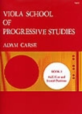 Viola School of Progressive Studies Book 3 - Half, First and Second Positions - Adam Carse - Viola Stainer & Bell Viola Solo