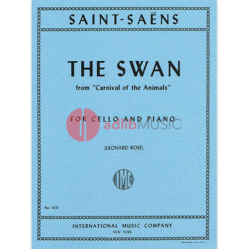 Saint-Saens - Swan from 'Carnival of the Animals' - Cello/Piano Accompaniment IMC IMC1630