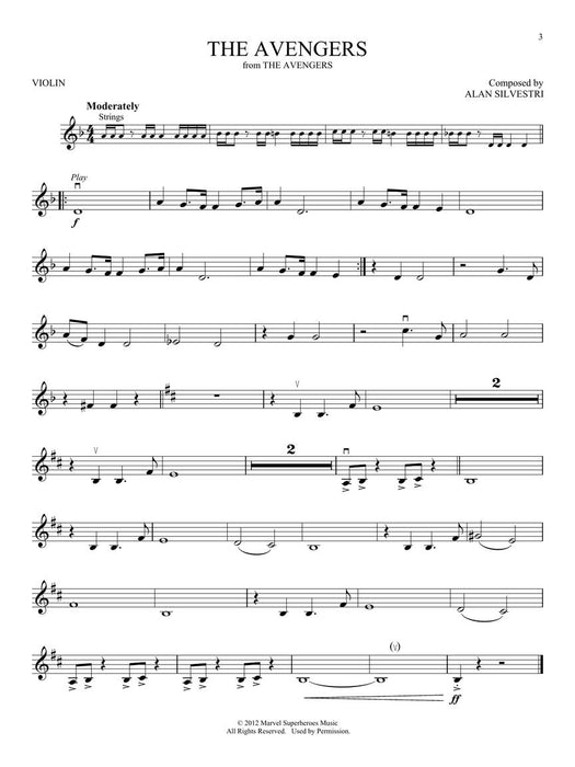 Superhero Themes Instrumental Playalong - Violin/Audio Access Online Hal Leonard 363202