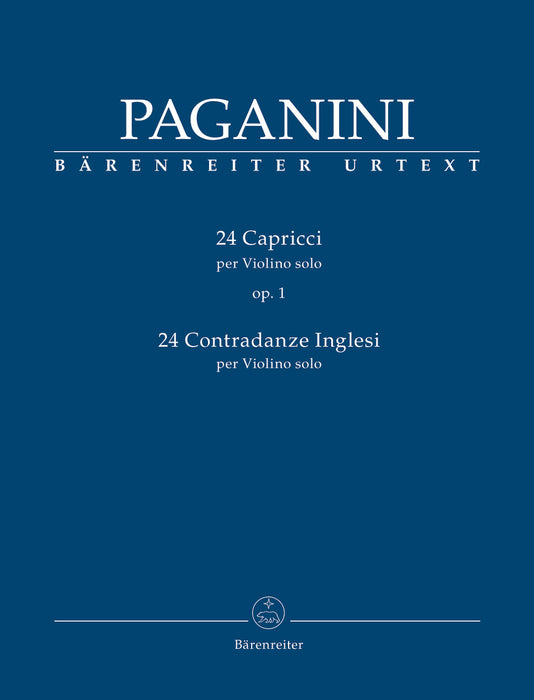 Paganini - 24 Caprices Op1 - Violin Solo Barenreiter BA9424
