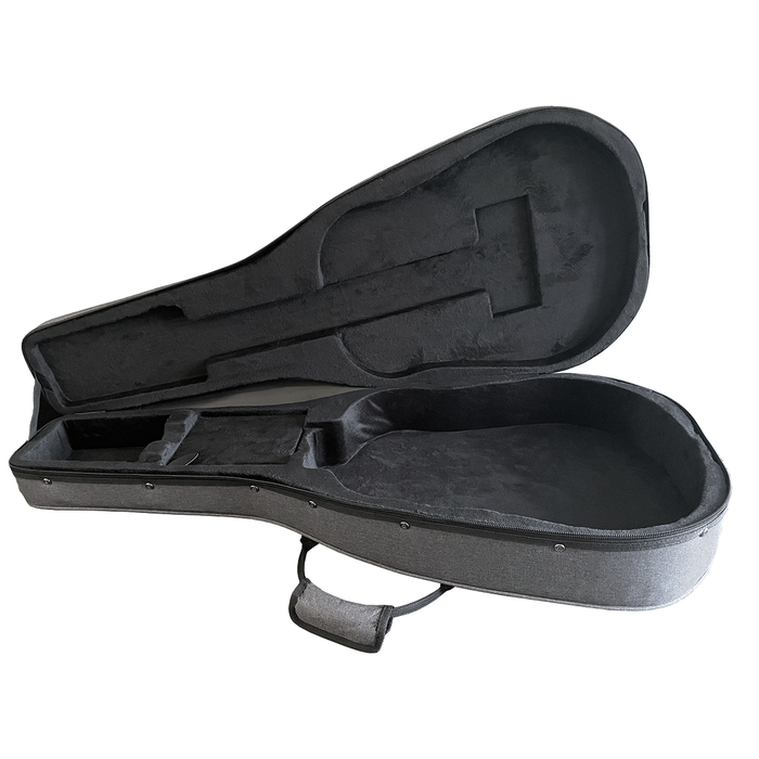 Guitar Case - DCM Premium PFC Polyfoam Lightweight Classical Guitar Case Grey