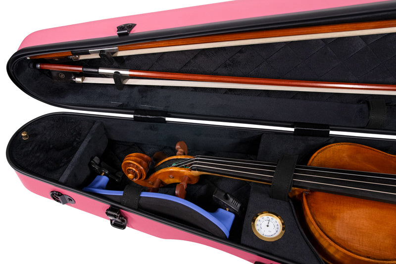 RAAN Shaped Violin Case Barbie Pink 1/2-1/4