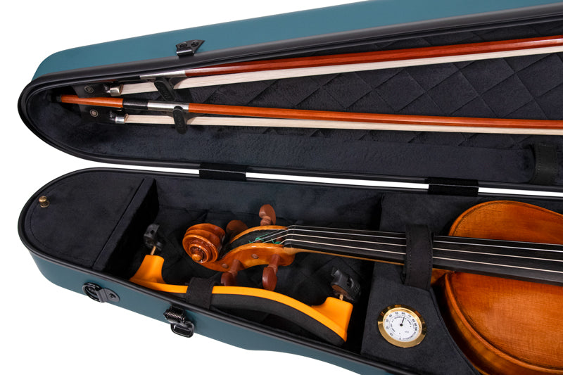 RAAN Shaped Violin Case Mediterranean Green 4/4-3/4
