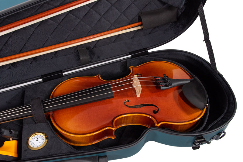RAAN Shaped Violin Case Mediterranean Green 4/4-3/4