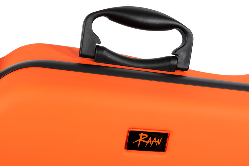 RAAN Shaped Violin Case Orange 1/2-1/4