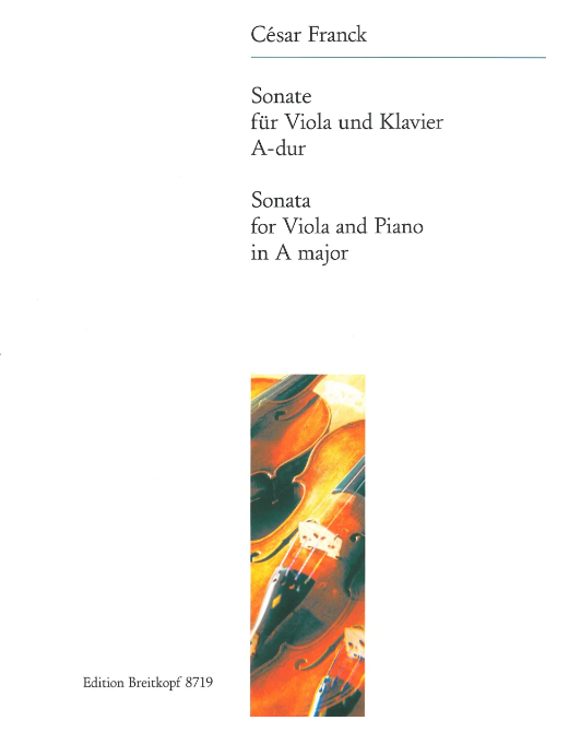 Franck - Sonata in AMaj - Viola/Piano Accompaniment arranged by Schwartz Breitkopf EB8719