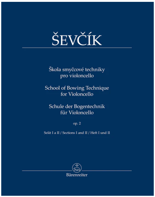 Sevcik - School of Bowing Technique Op2 Books 1 & 2 - Cello Barenreiter BA11547