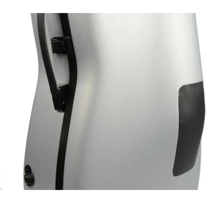 BAM Hightech Adjustable 4.7 Cello Case Metallic Silver 4/4