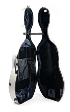 BAM Hightech Adjustable 4.7 Cello Case Metallic Silver 4/4