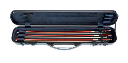 Bow Case - Bam Hightech for 6 Bows for Violin Viola or Cello - Black Carbon