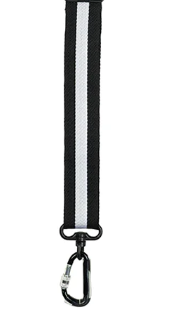 Case Strap - Bam Neoprene Case Strap (Single) for Hightech Case with Security Hooks - Black & White