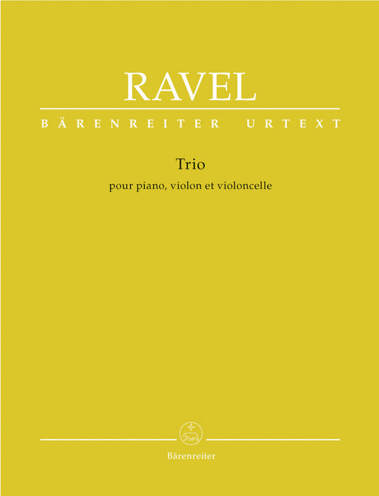 Ravel - Trio - Piano/Violin/Cello Score/Parts Barenreiter BA9418