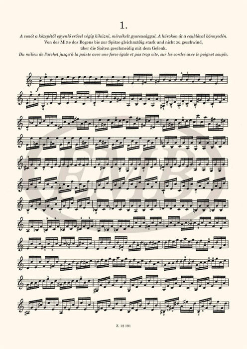 Hubay - 6 Etudes Op63 - Violin Solo EMB Z12191