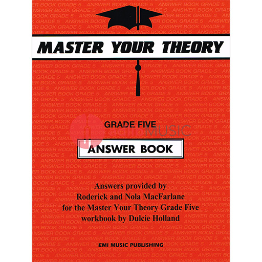 Master Your Theory Grade 5 - Answer Book Holland E70728