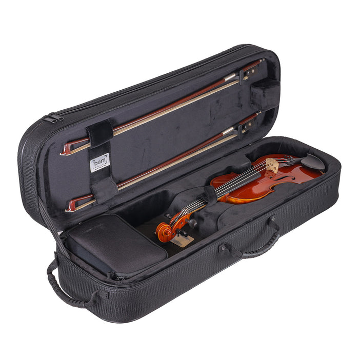 Violin Case - Bam Conservatoire Oblong, Black, 1/4-1/8