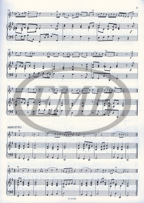 9 Easy Sonatas of the Italian Baroque - Violin/Basso Continuo EMB Z14323