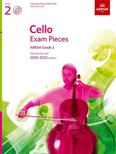 ABRSM Cello Exam Pieces (2020-2023) Grade 2 - Cello/Piano Accompaniment/CD ABRSM 9781786012340