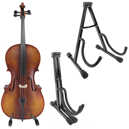 Cello Stand - Small Black Collapsible