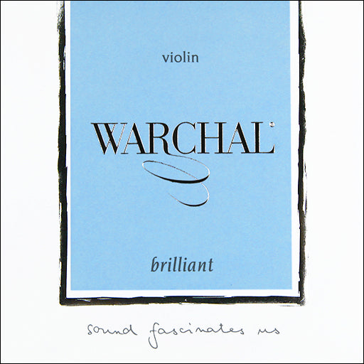 Warchal Brilliant Violin String Set (D-Silver E-Loop) 4/4