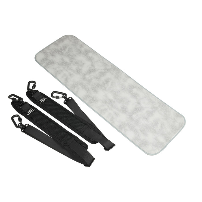 JML Carbon Fibre 1.8 Oblong Violin Case White with Orange 4/4