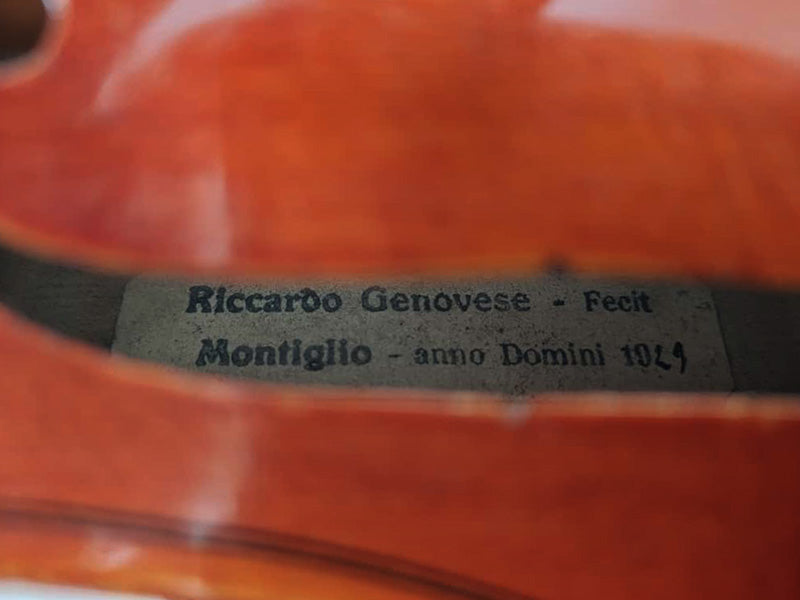 Riccardo Genovese Violin Montiglio Italy 1929