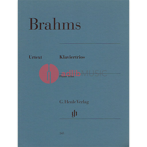 Brahms - Piano Trios - Violin/Cello/Piano Henle Urtext HN245
