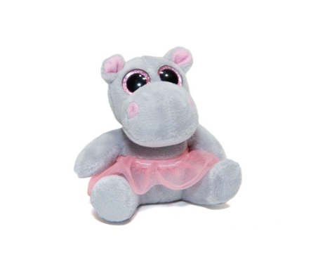 Ballet Ballerina Buddy Holly Hippo Keyring