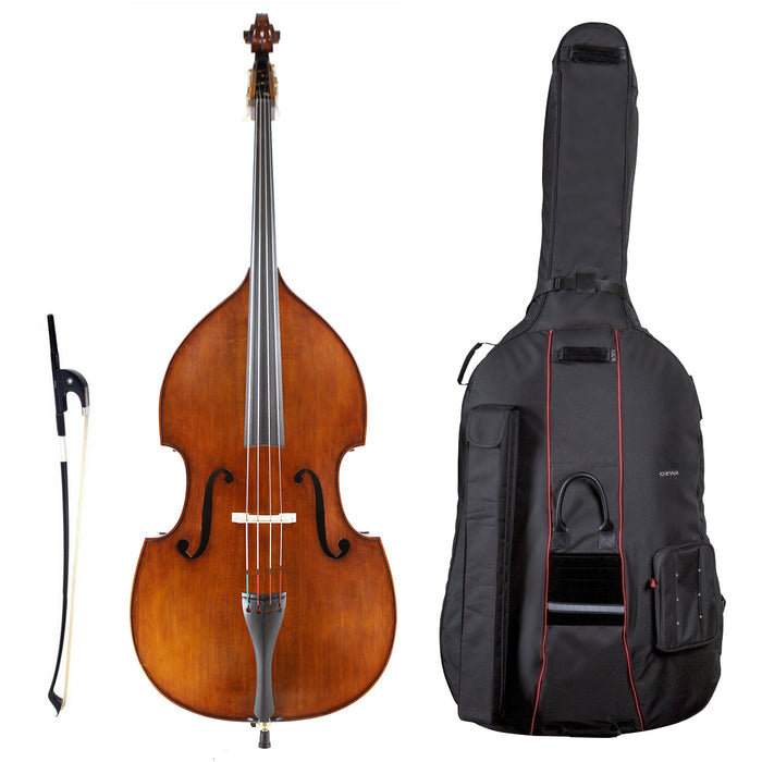 Double Bass - Kreisler #100, 4/4, Outfit: Kreisler German Bow & Gewa Prestige Gig-Bag