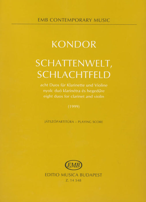 Kondor - Schattenwelt Schlachfeld - Violin/Clarinet EMB Z14548