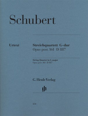 String Quartet G Op. 161 Post D887 - Franz Schubert - Viola|Cello|Violin G. Henle Verlag String Quartet Parts