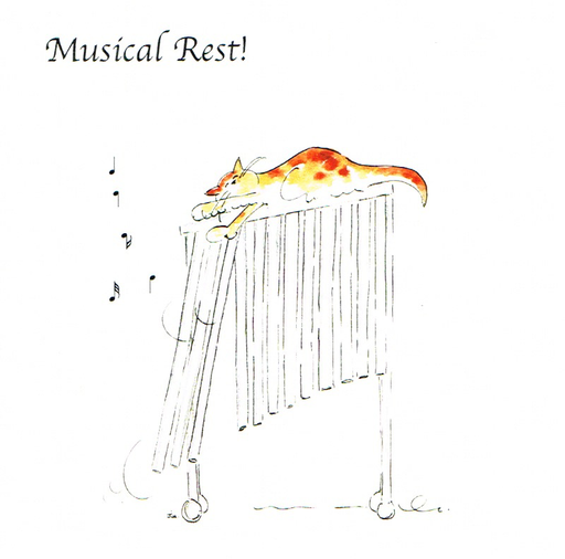 Greeting Card - Musical Rest!