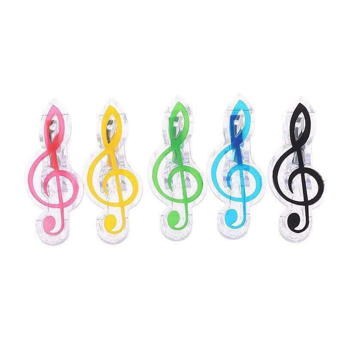 Music Clip G Clef Shape Red